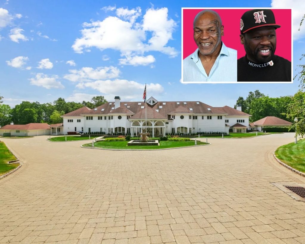 Driveway and Fountain of Mike Tyson and 50 Cent's Former CT Home