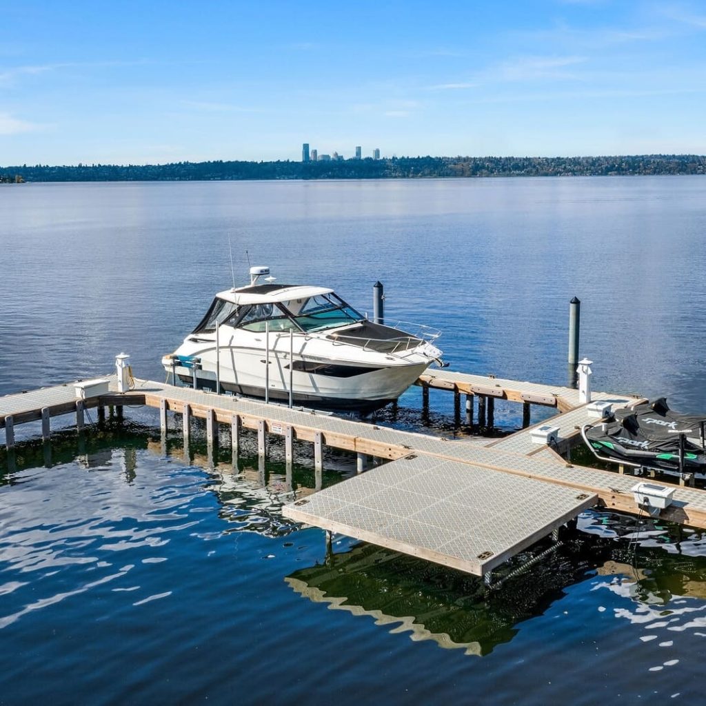Private Dock of Ciara and Russell Wilson’s Former WA Home