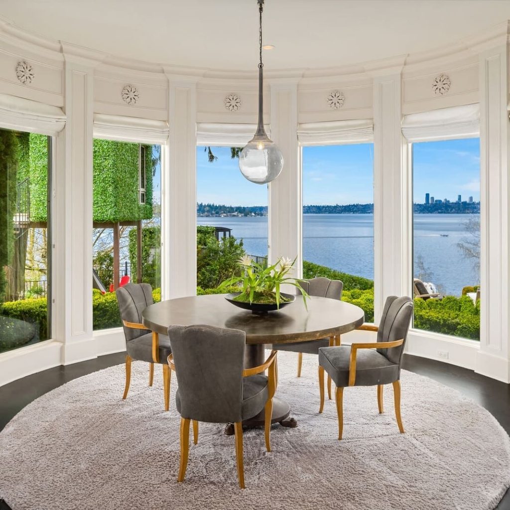 Dining Room in Ciara and Russell Wilson’s Former WA Home