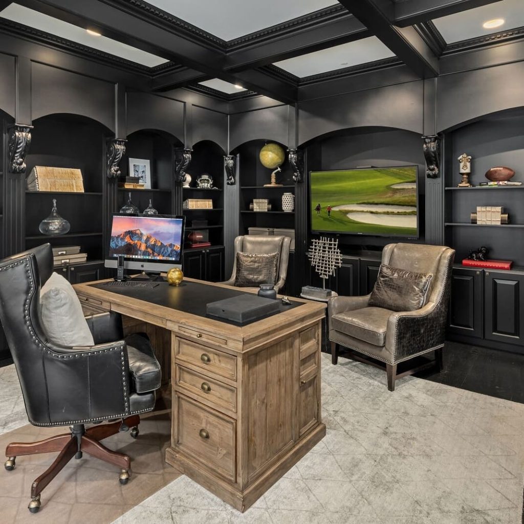 Home Office in Ciara and Russell Wilson’s Former WA Home