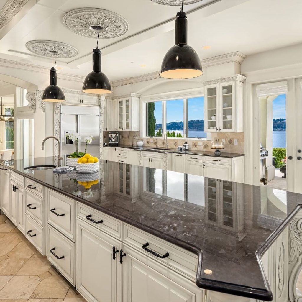 Kitchen in Ciara and Russell Wilson’s Former WA Home