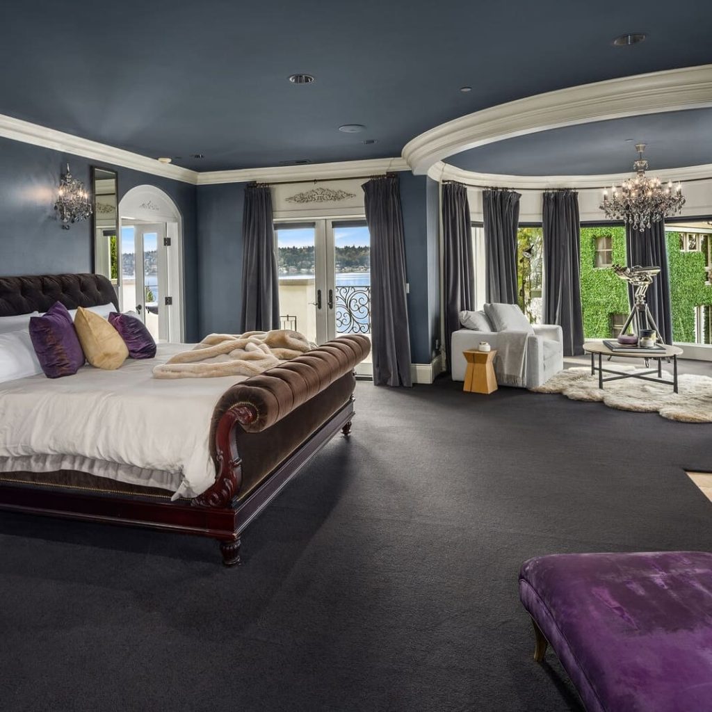 Bedroom in Ciara and Russell Wilson’s Former WA Home