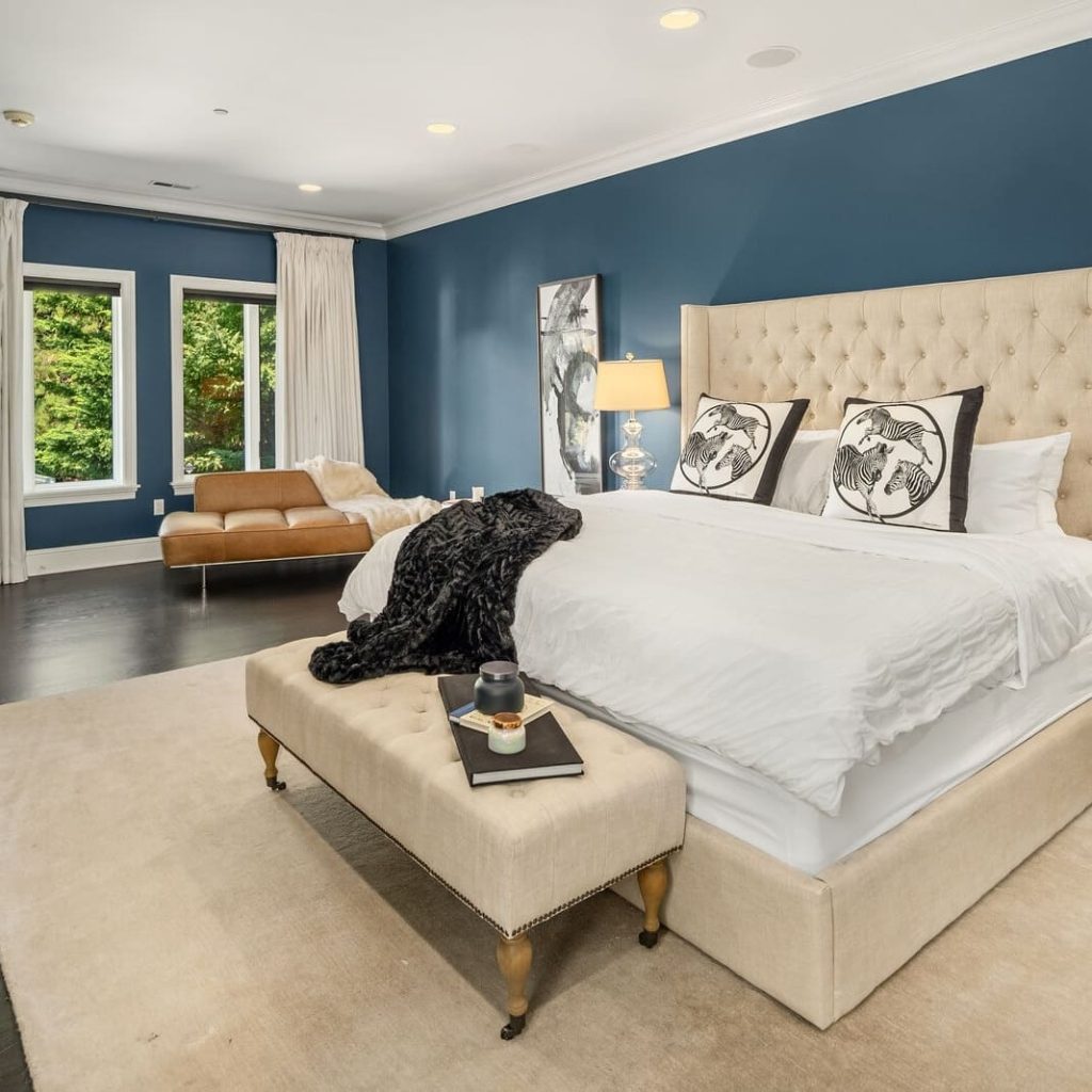 Bedroom in Ciara and Russell Wilson’s Former WA Home