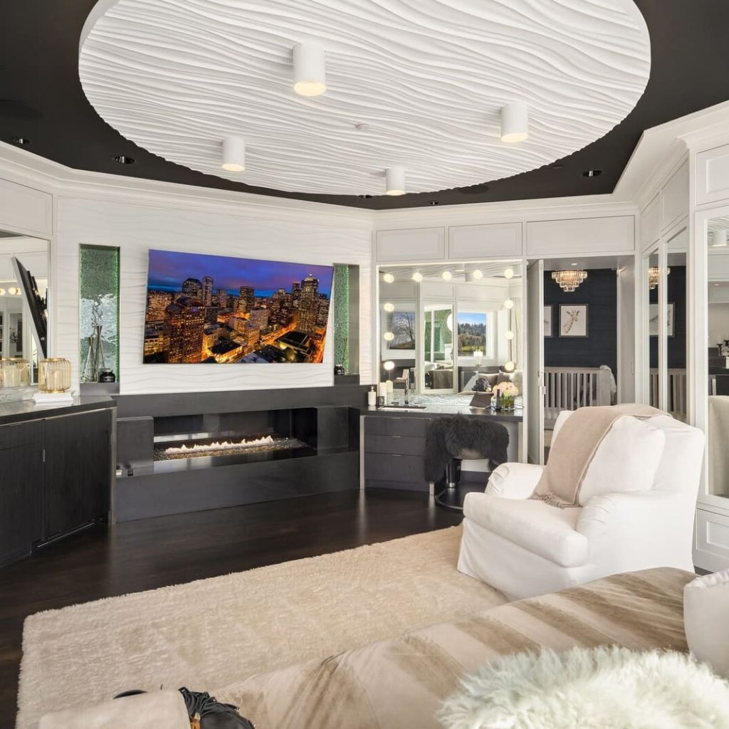 Bedroom in Ciara and Russell Wilson’s Former WA Home