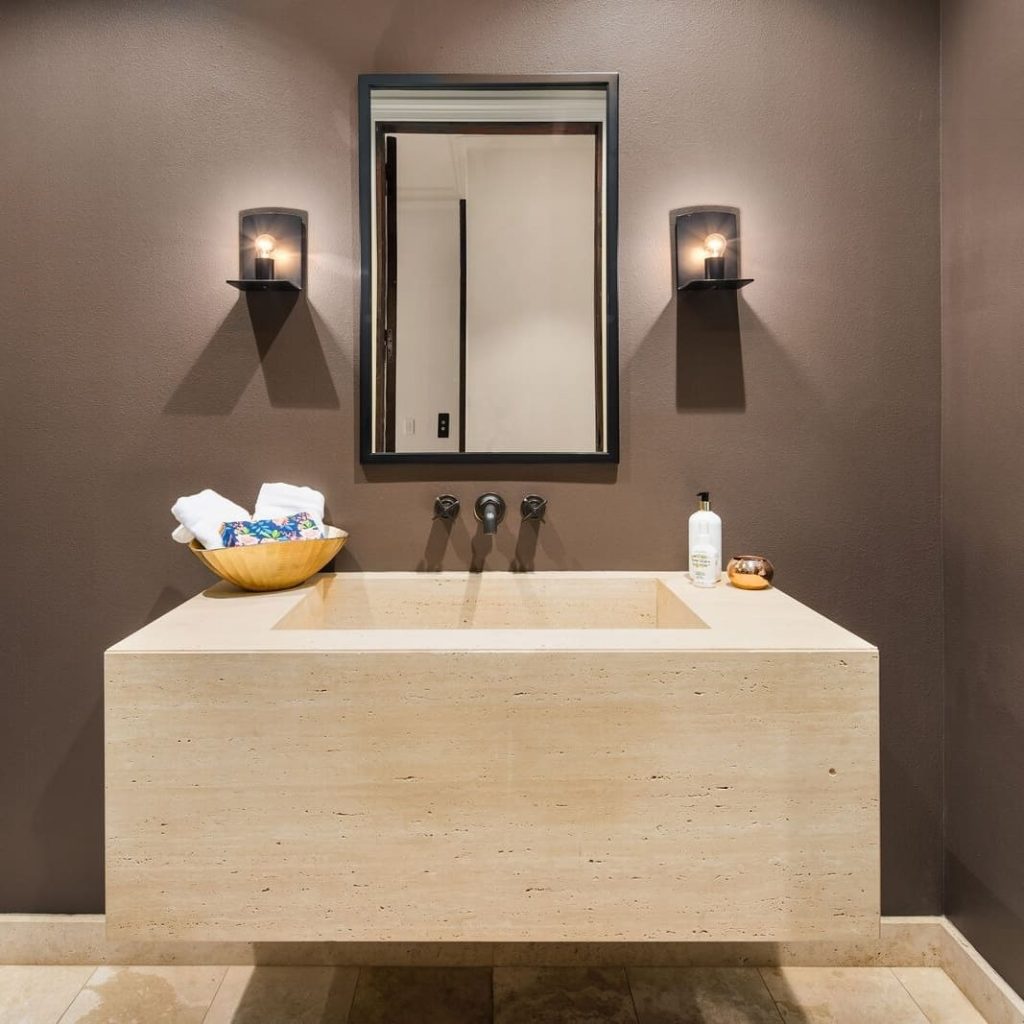 Powder Room in Ciara and Russell Wilson’s Former WA Home