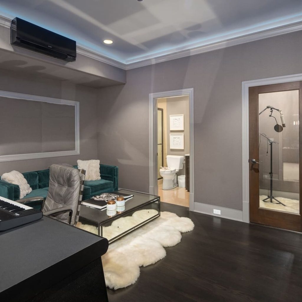 Recording Studio in Ciara and Russell Wilson’s Former WA Home