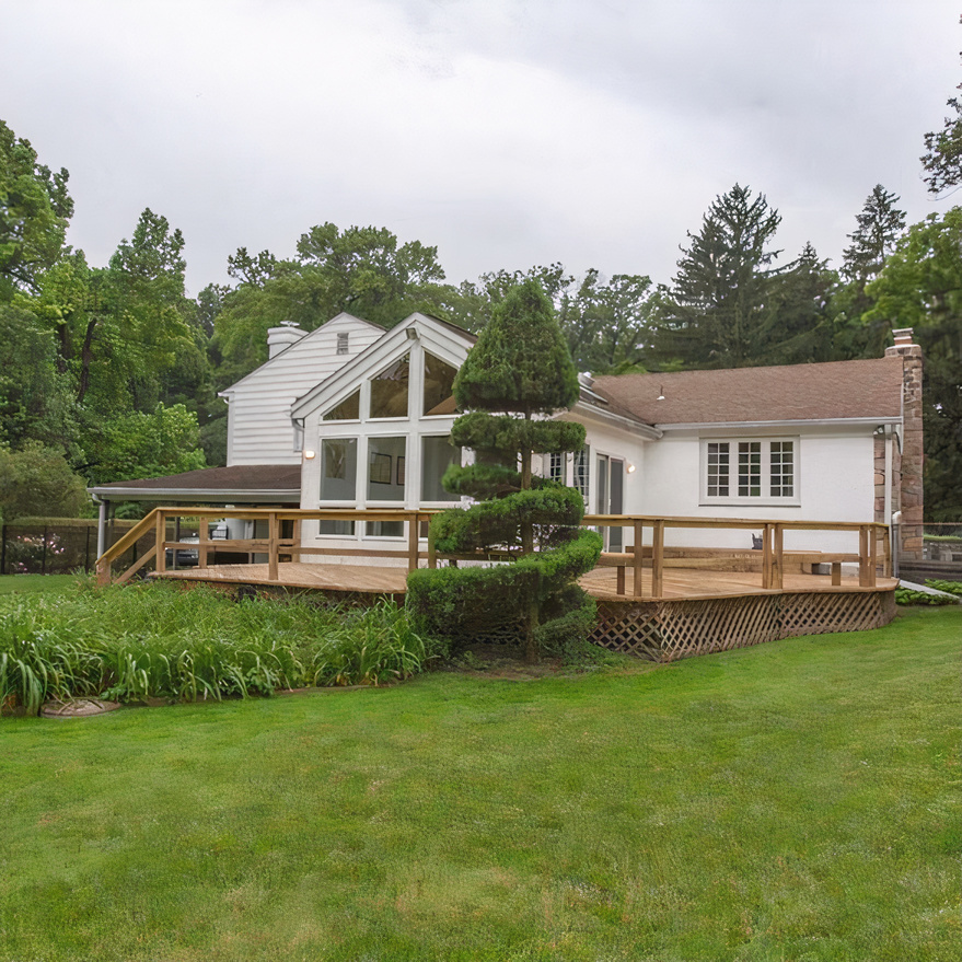 Rear View of Jason Kelce's  Pennsylvania Home