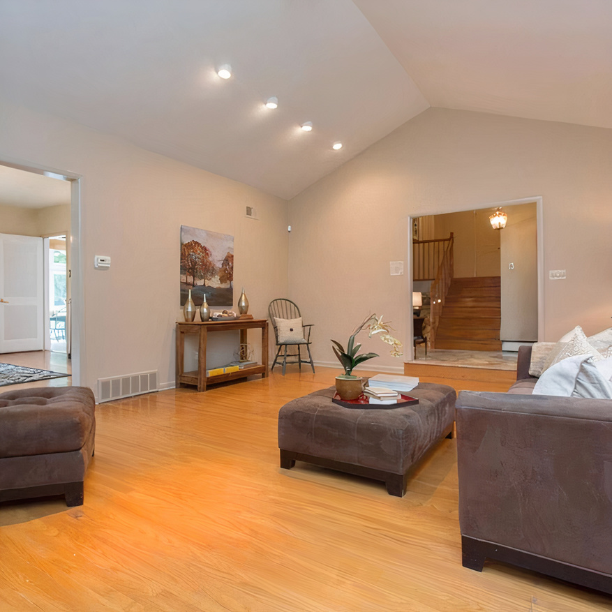 Living Room in Jason Kelce's  Pennsylvania Home