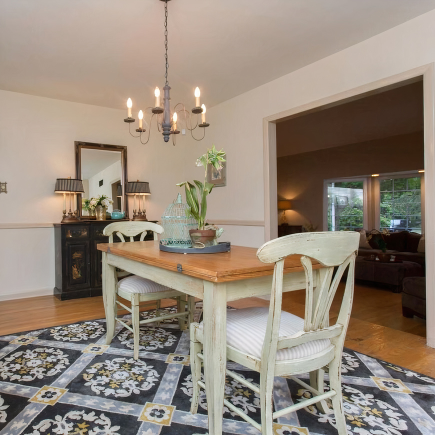 Dining Area in Jason Kelce's  Pennsylvania Home