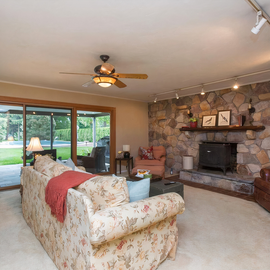 Sitting Area in Jason Kelce's  Pennsylvania Home