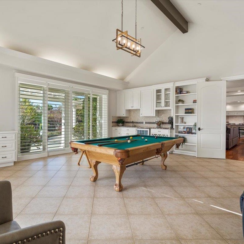 Billiards Room in Deebo Samuel’s California Home