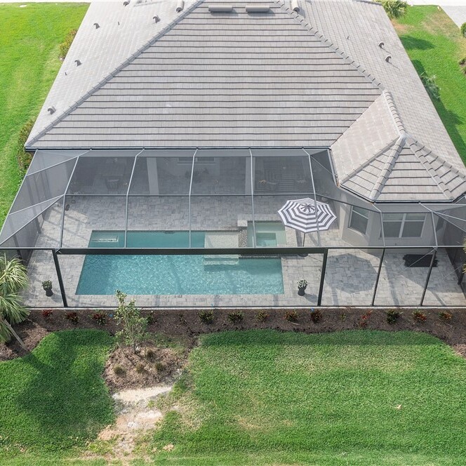 Backyard of Payton Pritchard’s Punta Gorda Home