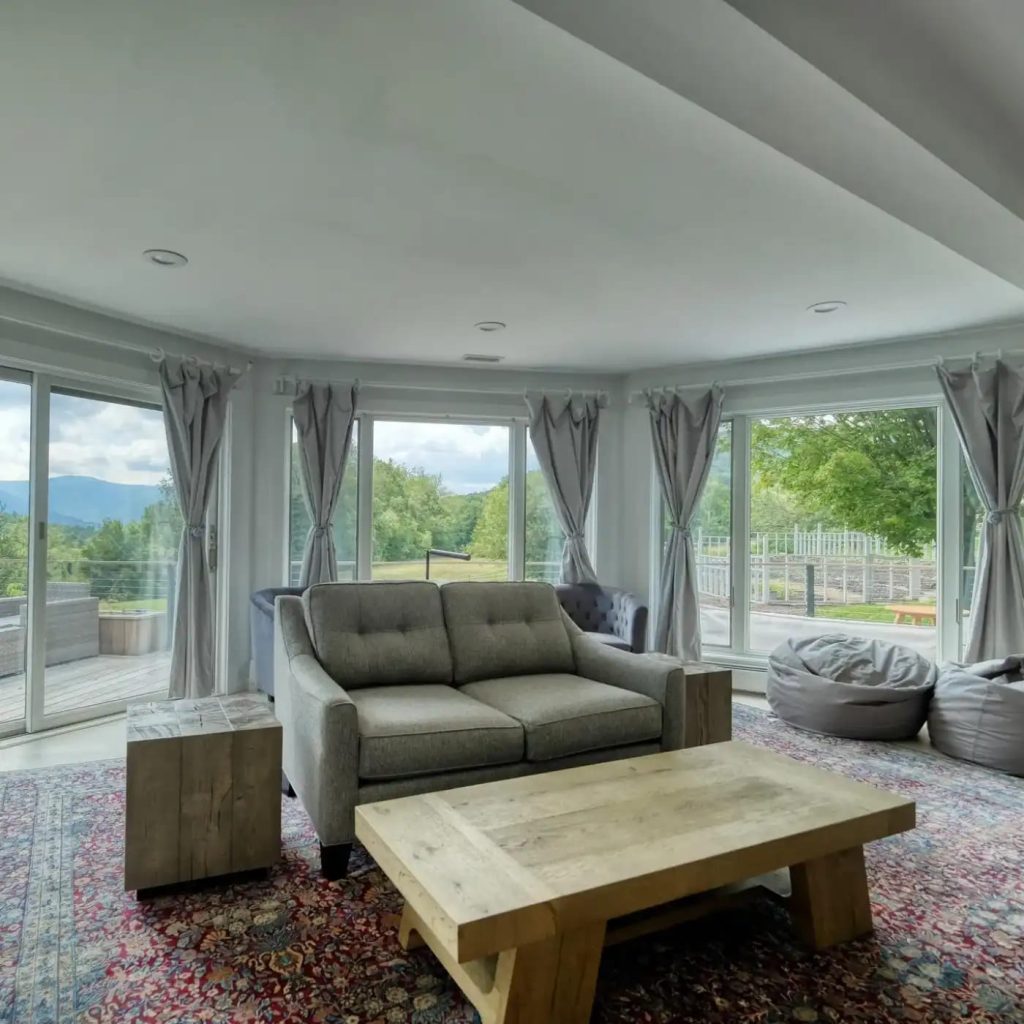 Sitting Area in Christopher Reeve’s Former MA Home