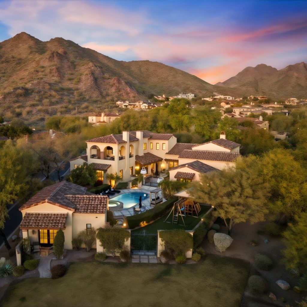 Aerial View of Charlie Kirk's Arizona Home