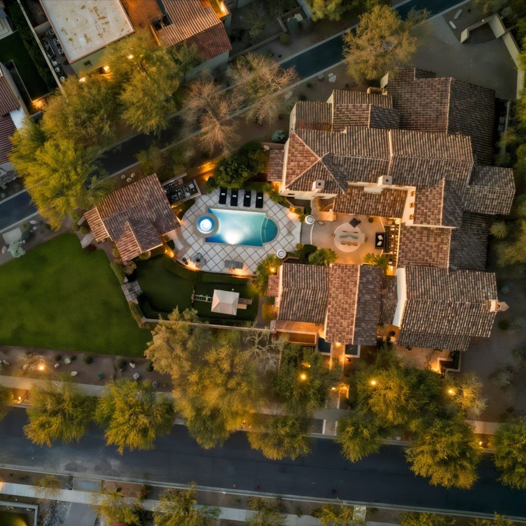 Aerial View of Charlie Kirk's Arizona Home