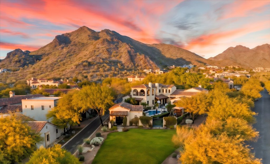 Aerial View of Charlie Kirk's Arizona Home
