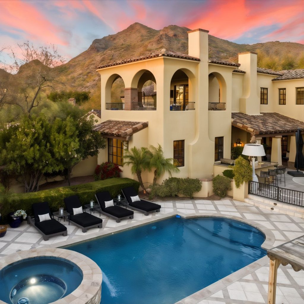 Pool Area of Charlie Kirk's Arizona Home