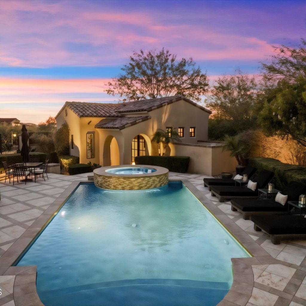 Pool Area of Charlie Kirk's Arizona Home