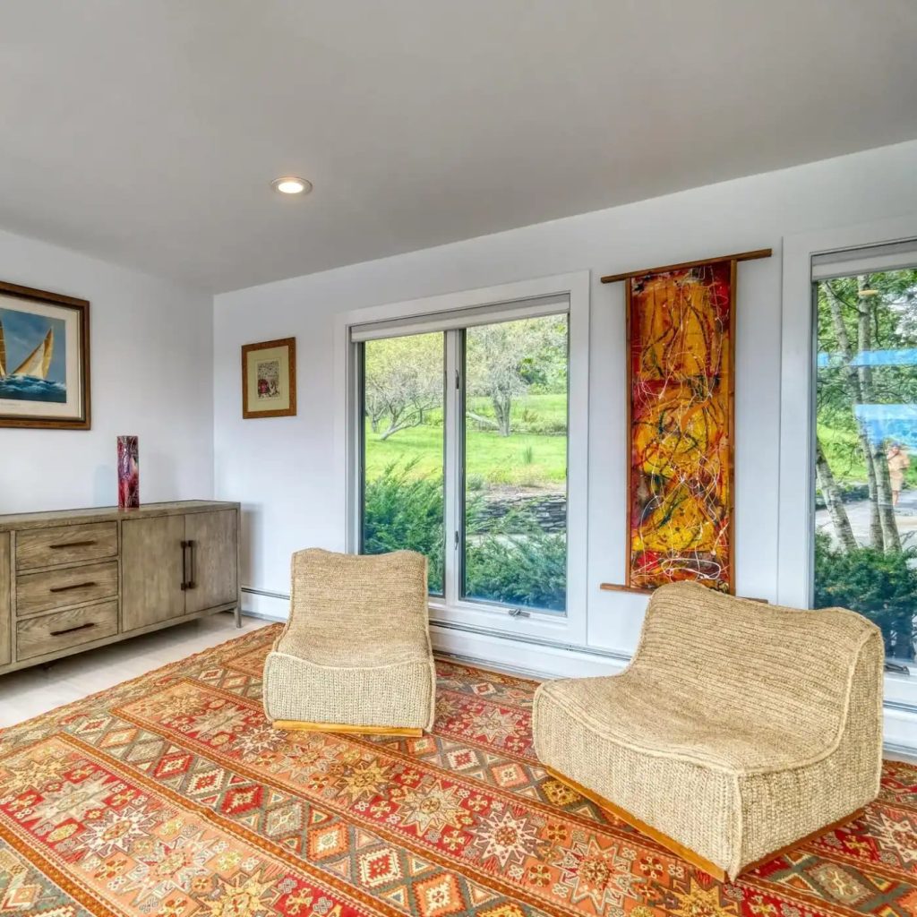 Sitting Area in Christopher Reeve’s Former MA Home