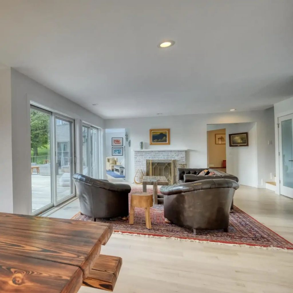 Lounge Area in Christopher Reeve’s Former MA Home