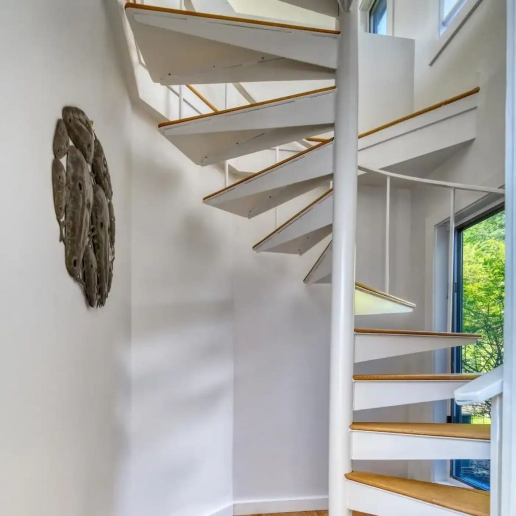 Staircase in Christopher Reeve’s Former MA Home