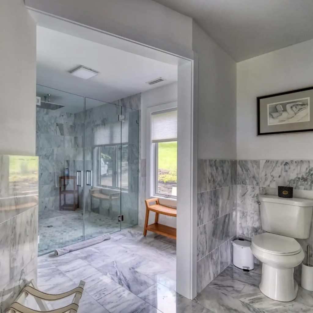 Bathroom in Christopher Reeve’s Former MA Home