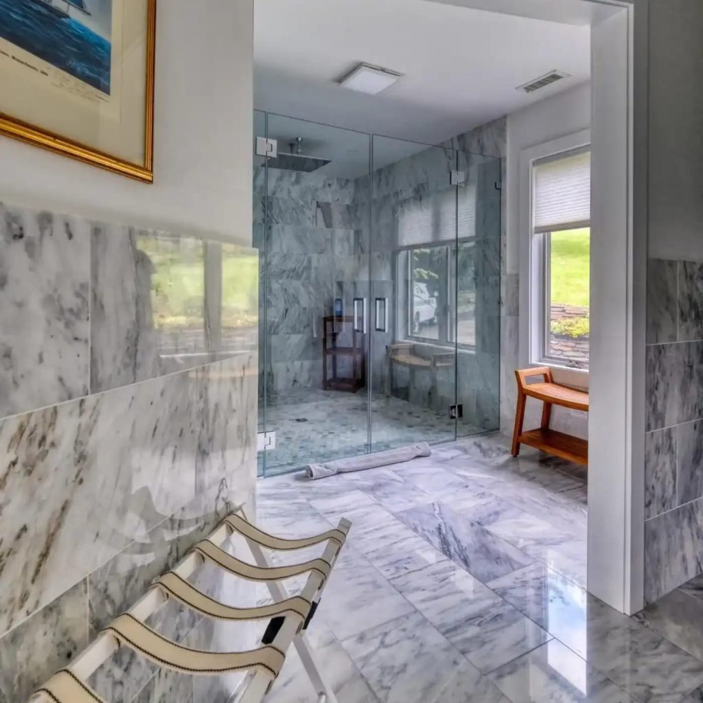 Bathroom in Christopher Reeve’s Former MA Home
