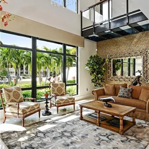 Living Room in Anthony Rizzo's Fort Lauderdale Home