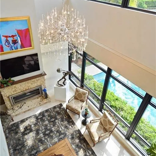Living Room in Anthony Rizzo's Fort Lauderdale Home