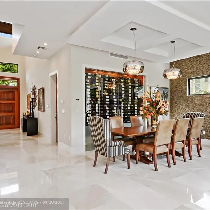 Dining Area in Anthony Rizzo's Fort Lauderdale Home