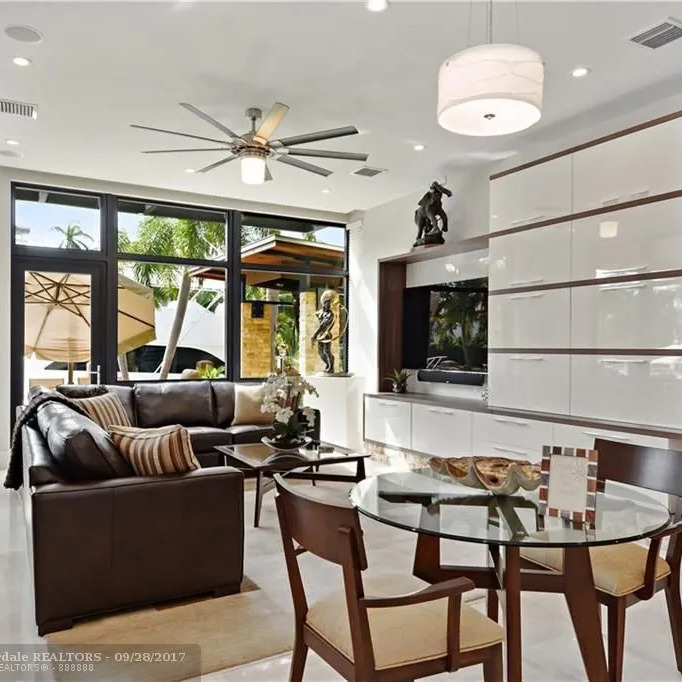Family Room in Anthony Rizzo's Fort Lauderdale Home