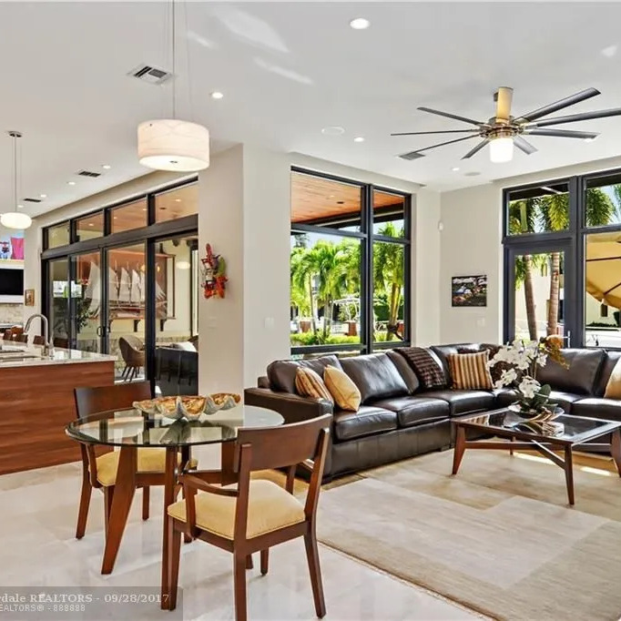 Family Room in Anthony Rizzo's Fort Lauderdale Home
