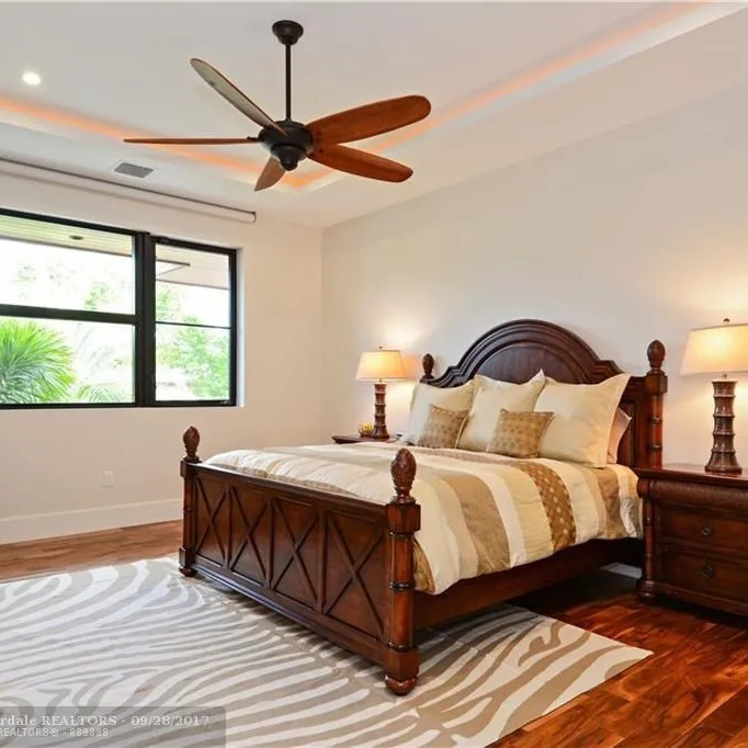 Bedroom in Anthony Rizzo's Fort Lauderdale Home