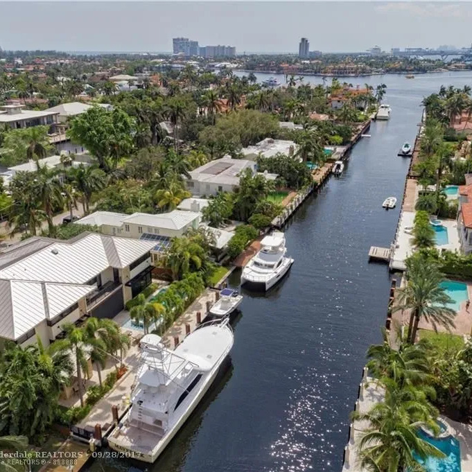 Canal View of Anthony Rizzo's Fort Lauderdale Home