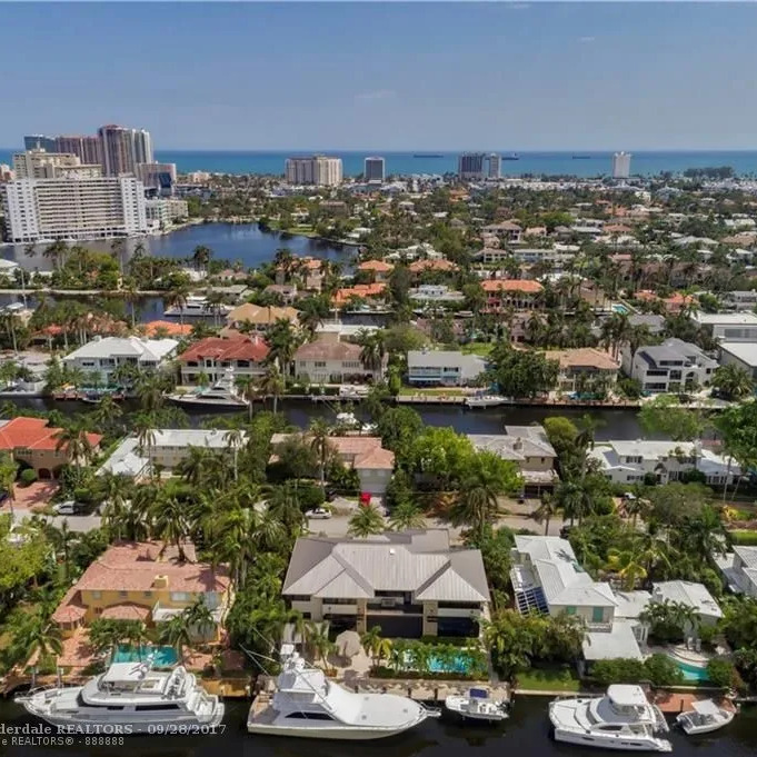 Aerial View of Anthony Rizzo's Fort Lauderdale Home