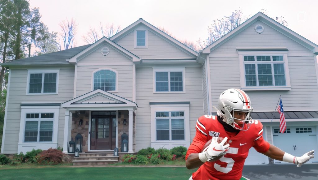 Front View of Garrett Wilson's NJ Home