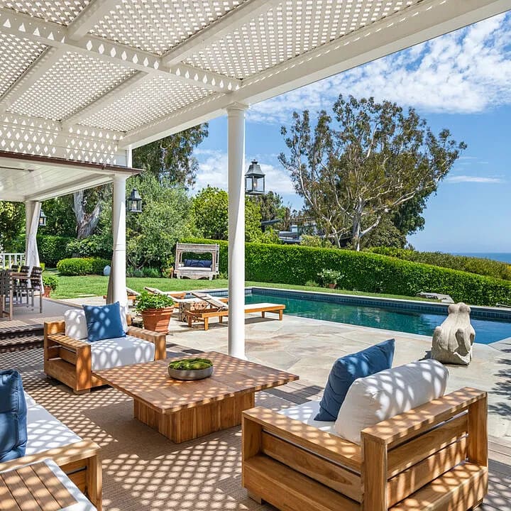 Outdoor Lounge of Suzanne Zimmer's California Home