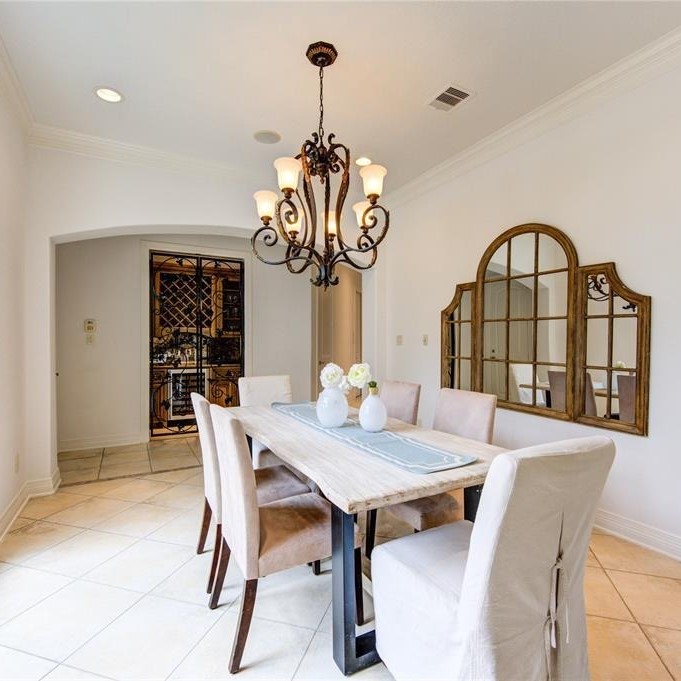 Dining Room in Stefon Diggs' TX Home