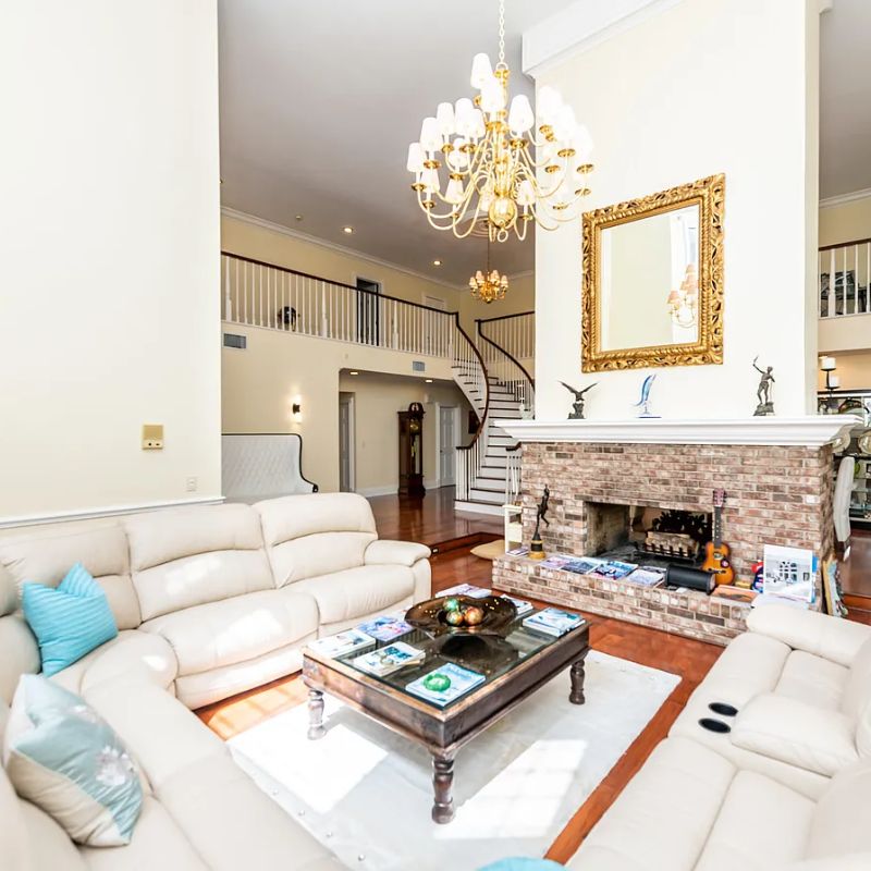 Living Room in Kodak Black's Florida Home