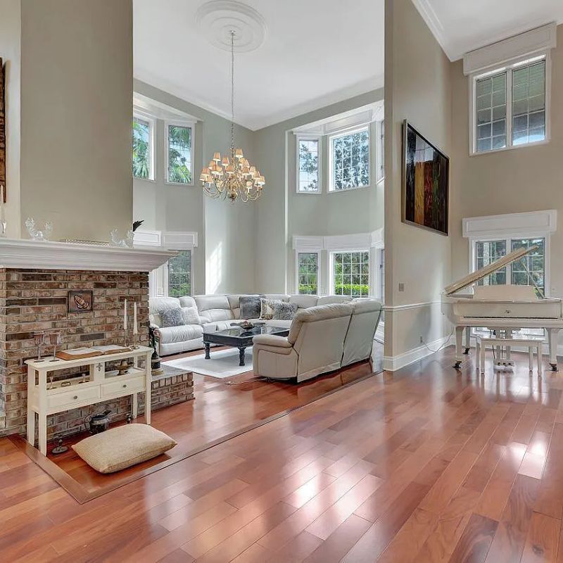 Living Room in Kodak Black's Florida Home