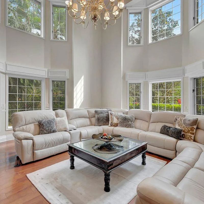 Living Room in Kodak Black's Florida Home