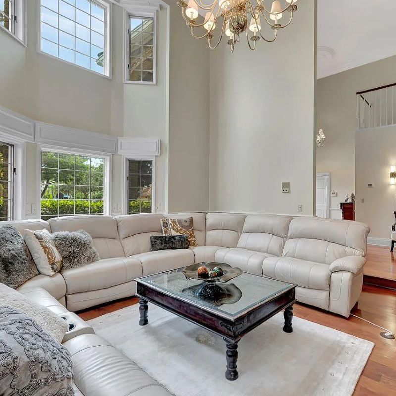 Living Room in Kodak Black's Florida Home