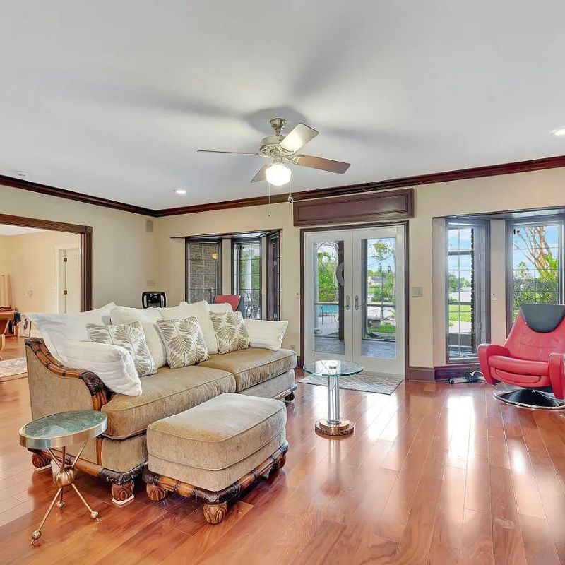 Family Room in Kodak Black's Florida Home
