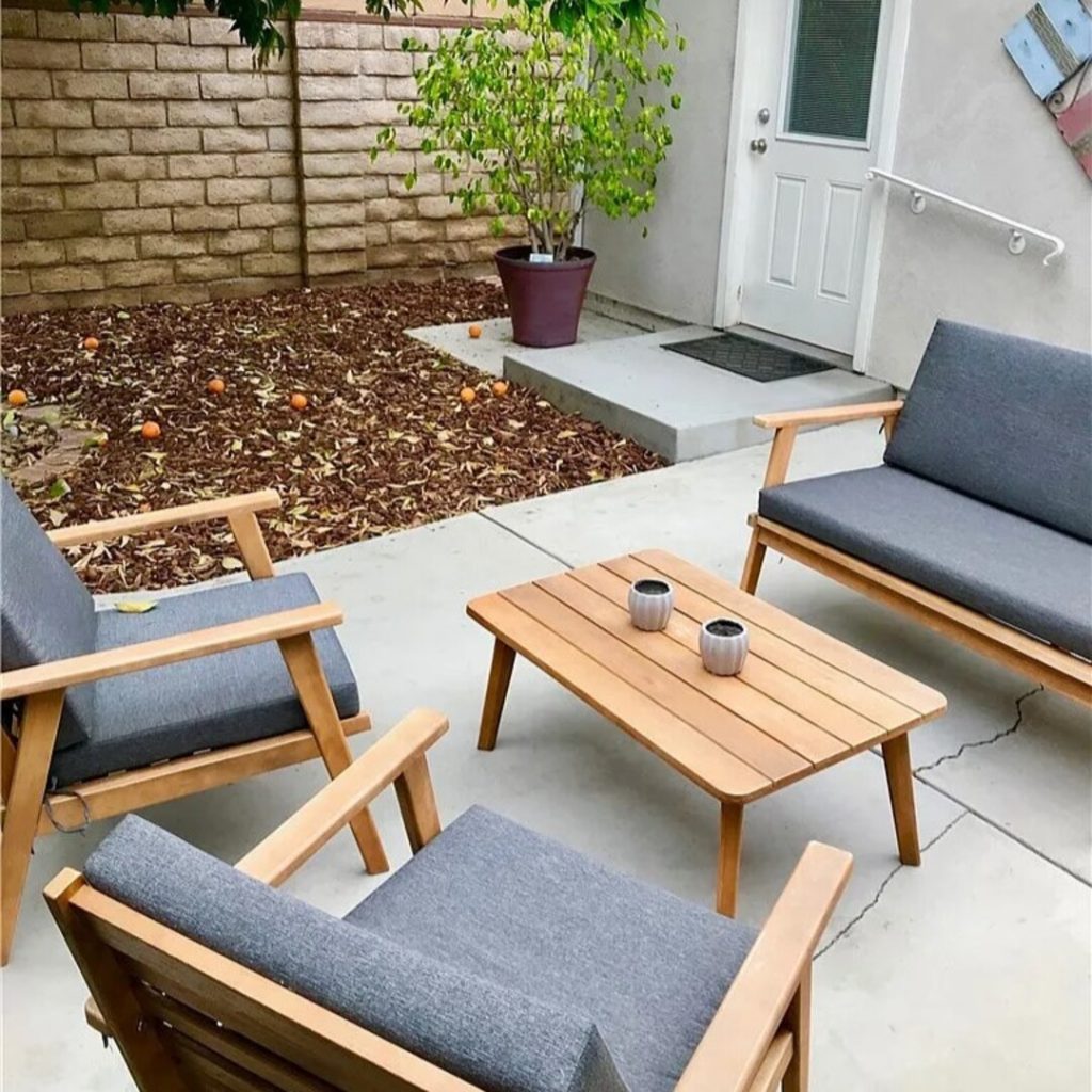 Outdoor Seating of Teddy Swims’ Sherman Oaks Home