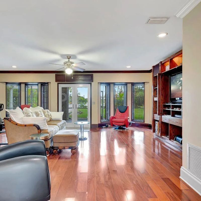Family Room in Kodak Black's Florida Home