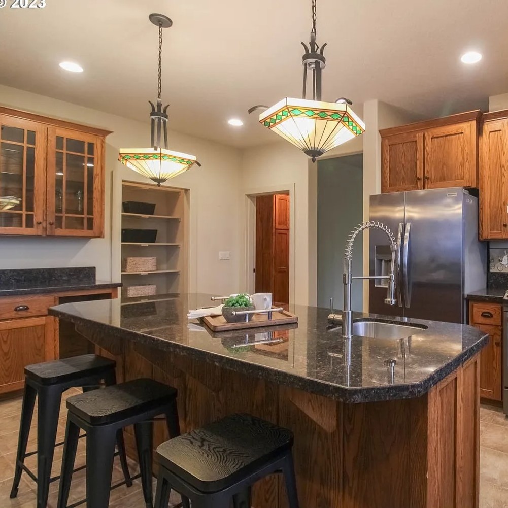 Kitchen Island in Dan Lanning's Former OR Home