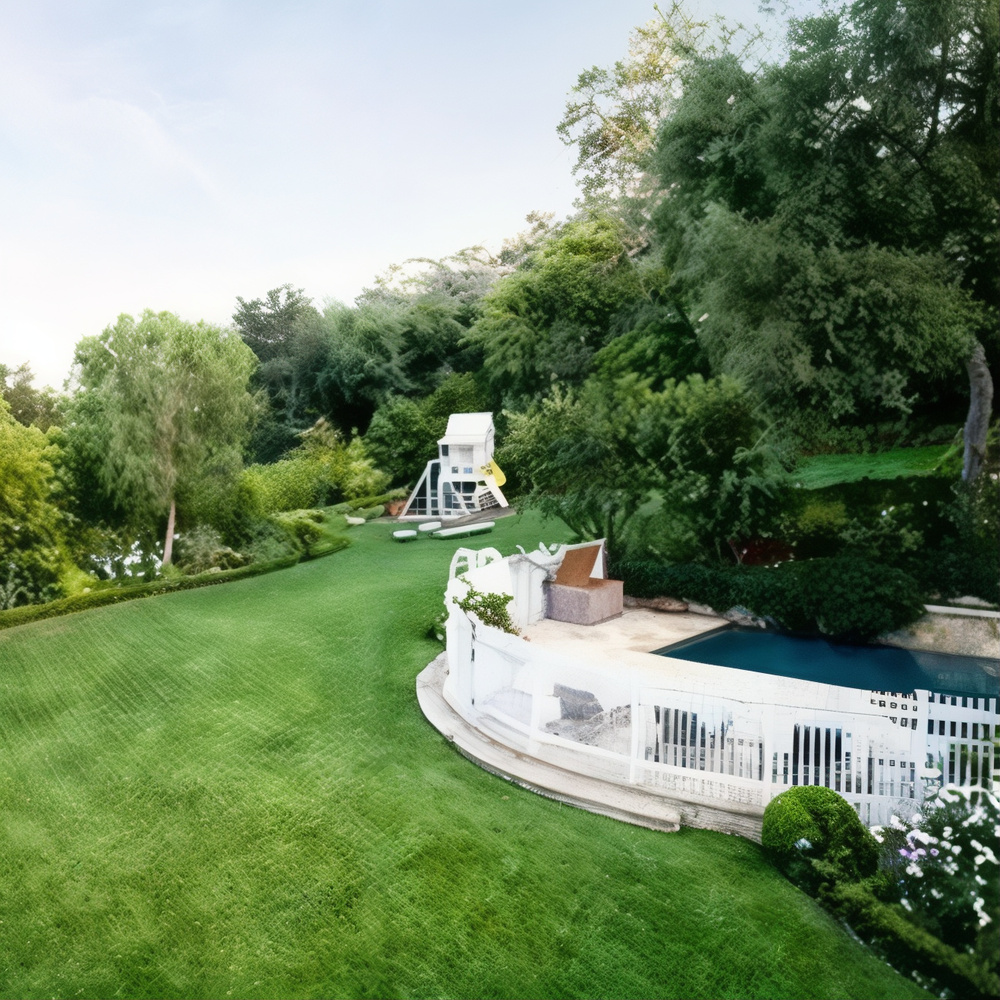 Backyard of Bill Lawrence and Christa Miller's Former CA Home