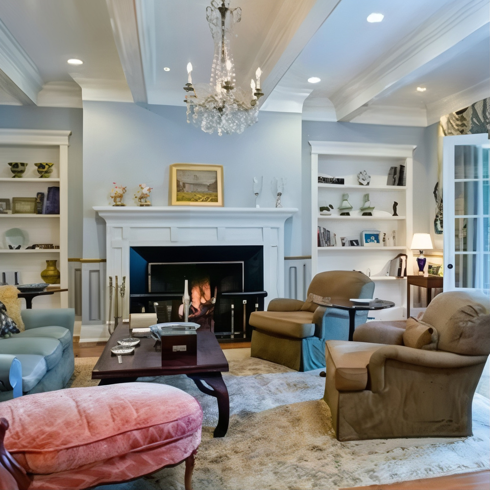 Living Room in Bill Lawrence and Christa Miller's Former CA Home