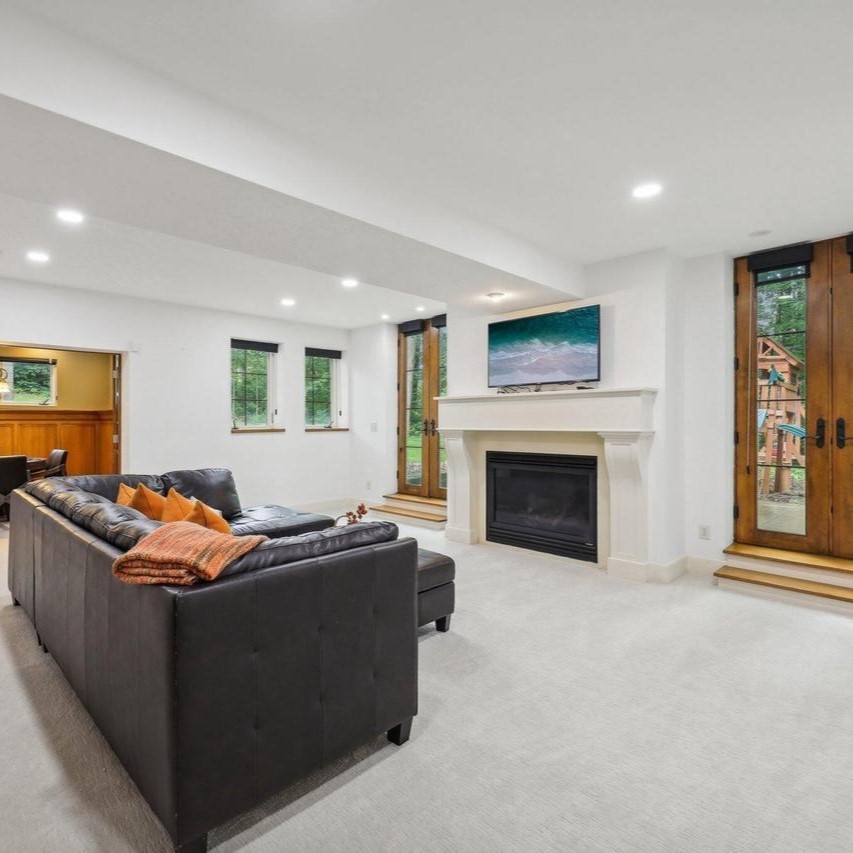 Family Room in Khris Middleton's WI Home