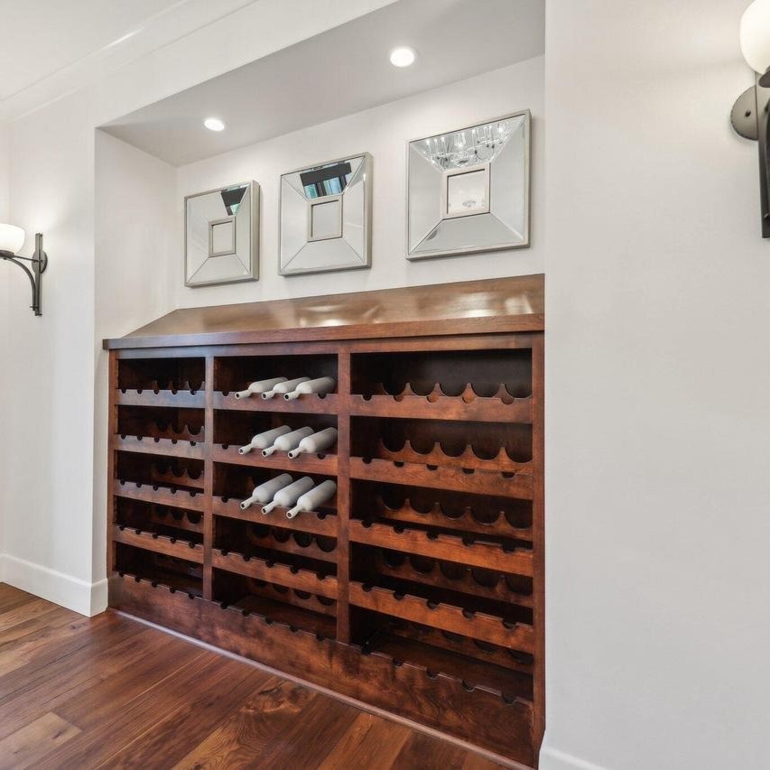Built-in Wine Rack in Khris Middleton's WI Home